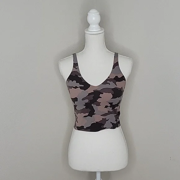 Lululemon Align Camo Heritage Dusty Bronze Workout Sports Bra