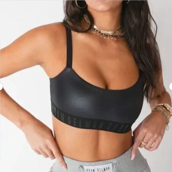 Adam Selman Branded‎ Band Bra Sports, Lounge $85 size XS