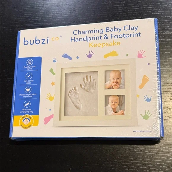 Bubzi Co Baby Handprint & Footprint Keepsake Kit