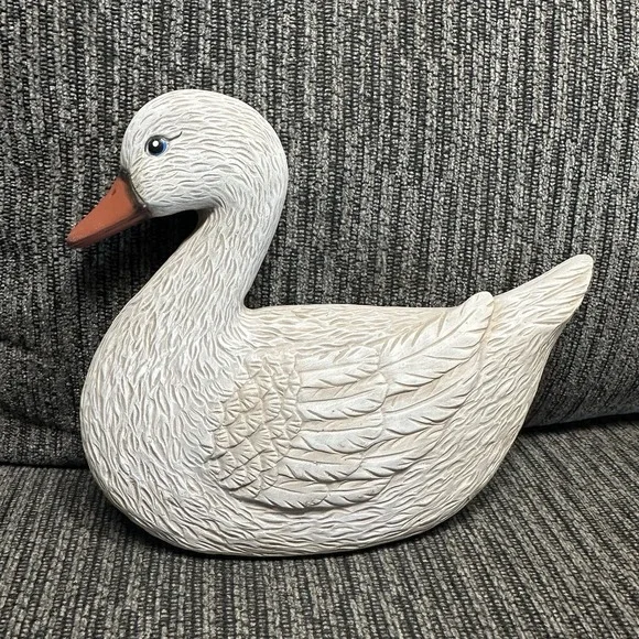 Ceramic Duck 3D Wall Art Vintage Ceramic Hand Painted 7.5