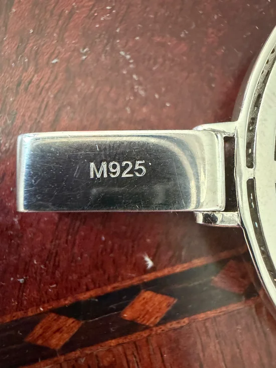 Sterling Silver M925 Money Clip - Polished Silver