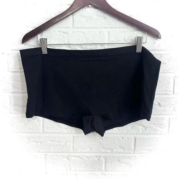 🚨4/$25 NWT Thirdlove Pima Cotton Black Boyshort Panty Size 1X 2X