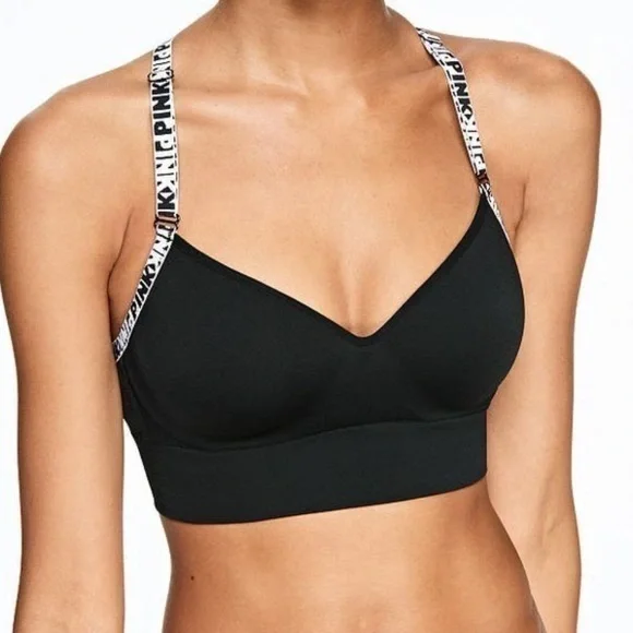 Pink Victoria’s Secret Black and White Bra Size XS
