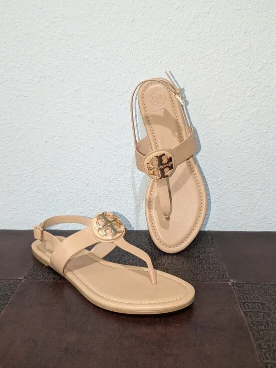 Tory Burch Claire Flat Thong Sandals Size 9.5