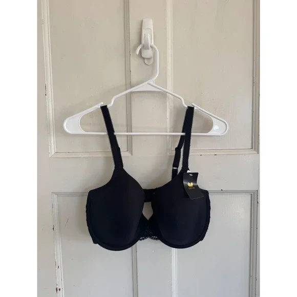 NWT Wacoal Black French Garden Seamless Underwire T-Shirt Bra size 36DD