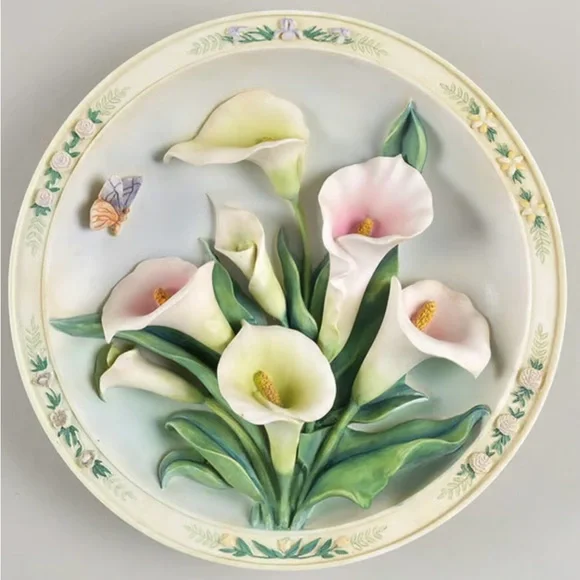 Lena Liu’s Beautiful Garden by BRADFORD EXCHANGE The Calla Lily Garden Plate