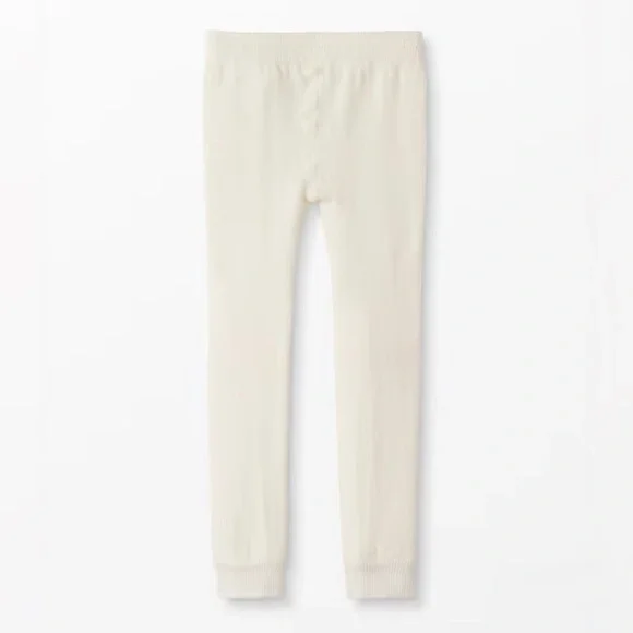 NWT Hanna Andersson Off-White Ecru Ankle Tights Girls Size 5