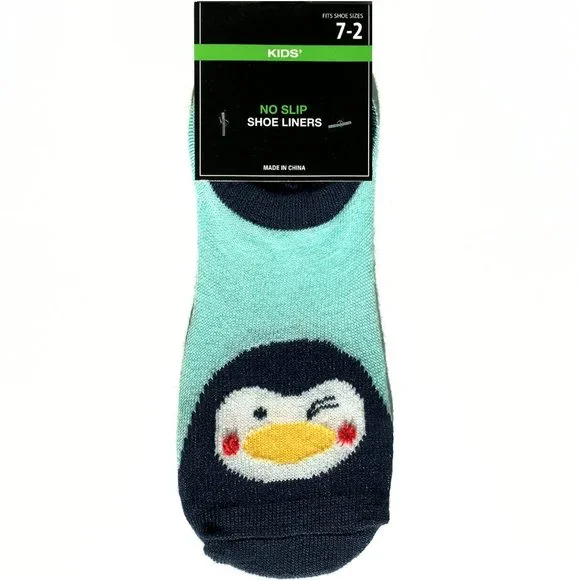 KIDS Cute Penguin No Show Socks