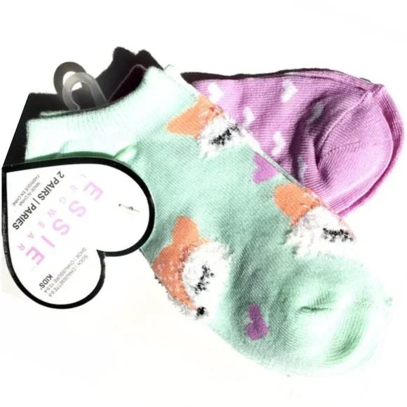 KIDS Furry Fox Socks + Heart Socks
