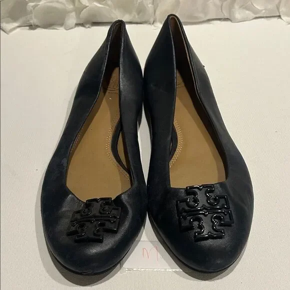 Tory Burch Black Leather Loafers