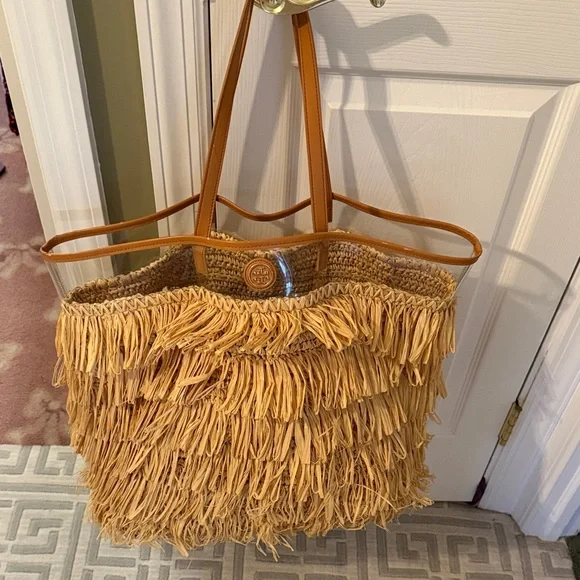 Tory Burch Raffia tote bag