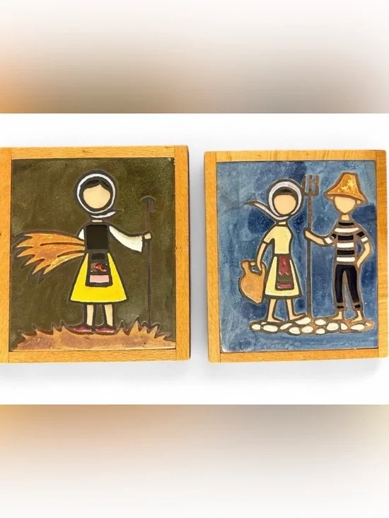 VTG Art Tiles By, Helen Michaelides.