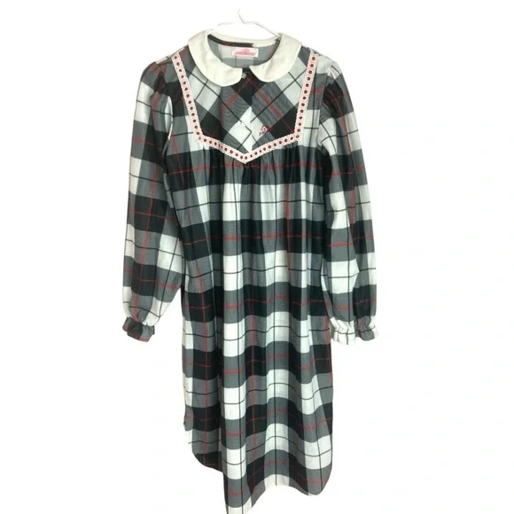Vintage Plaid Jordache Nightgown