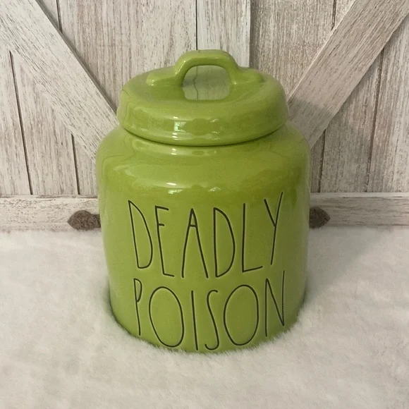 Rae Dunn Deadly Poison Canister