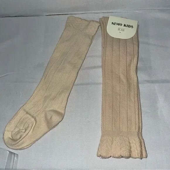 Nemo Kids Socks Toddler Knee High Boot Ribbed Knit Solid Socks Uniform Pull on
