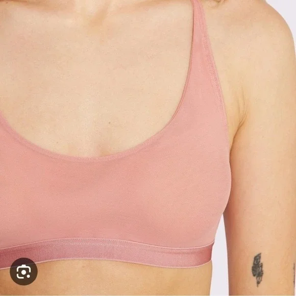 Parade Bra Womens 3 Mesh Bralette Pink Canyon Adjustable Straps Scoop Wireless