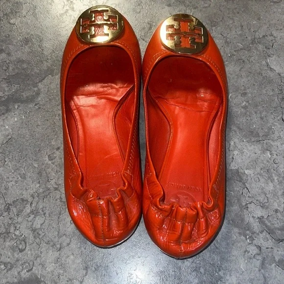 Tory Burch Miller Orange Flats 🥿