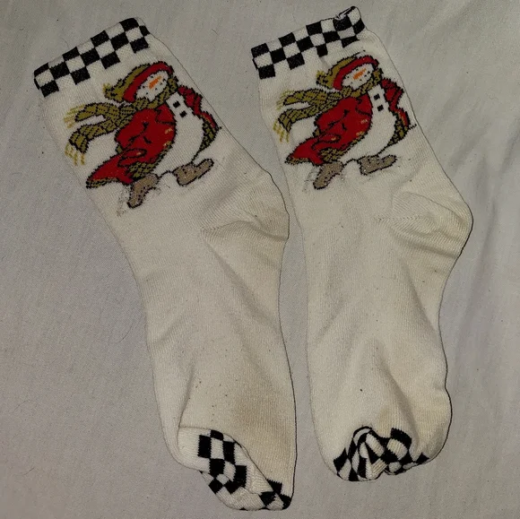 Christmas snowman socks