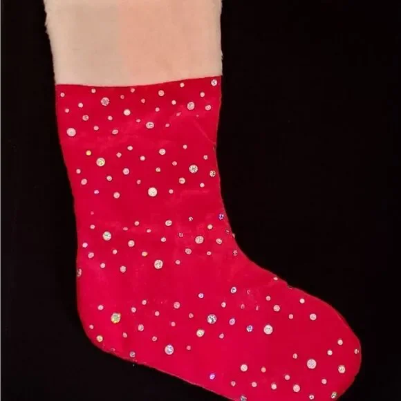 NWT Vintage Avon Sparkly Christmas Stocking