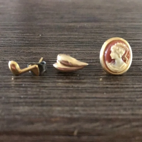 Vintage earring mix and match set of 3