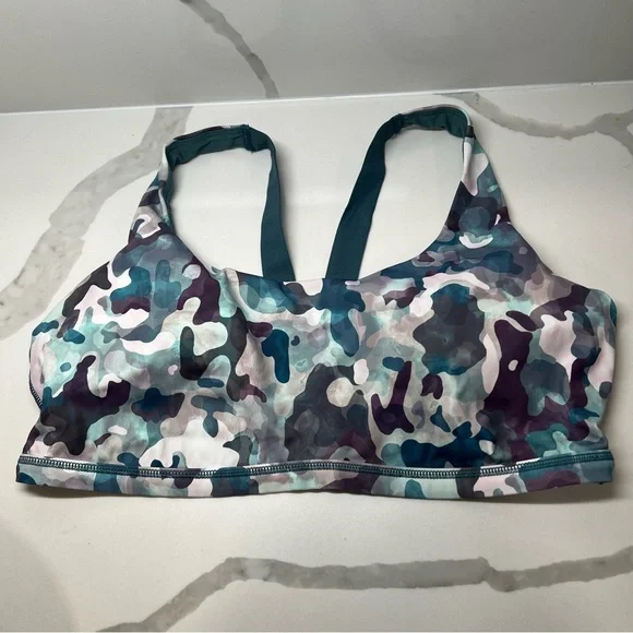 Spanx women's Camo Print Sports Bra low impact‎ size XL