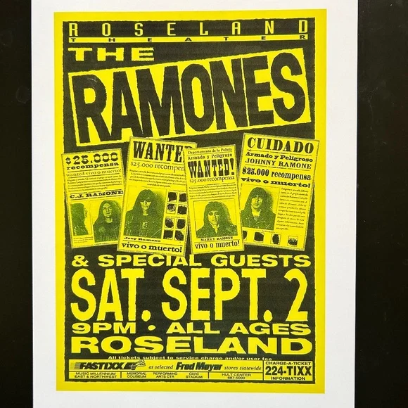 Retro Concert Print Unframed 8.5X11