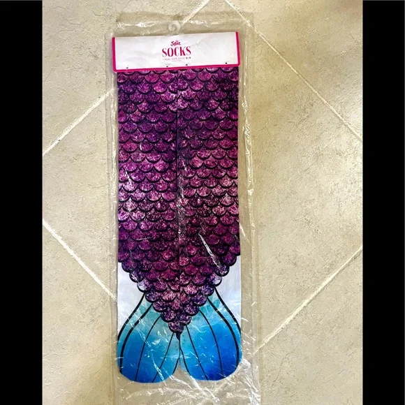 Mermaid Tail Knee High Socks by Justice NWT