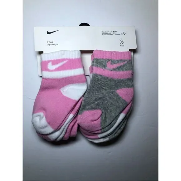 Nike Baby Socks 6 pack Size 6-12 Month