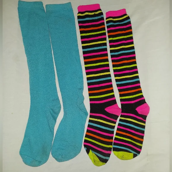 Girls knee-high colorfull socks