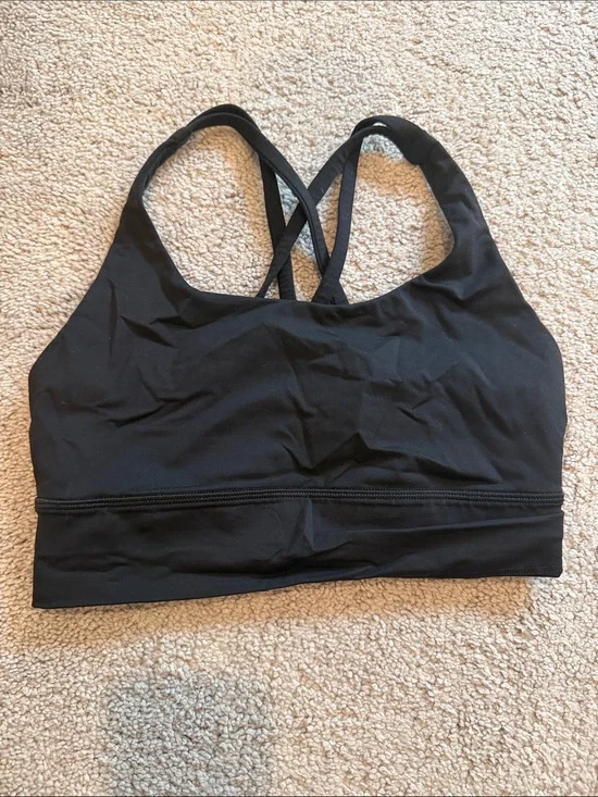 lululemon athletica Black Cross-Back Sports Bra