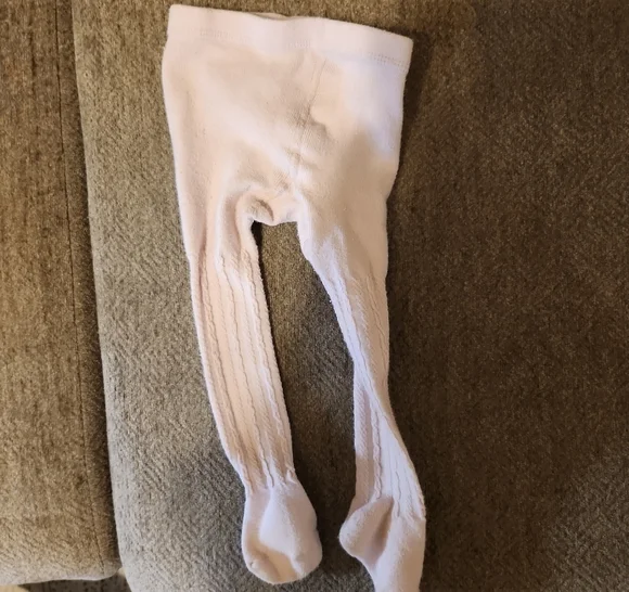 Carter's Soft White Kids Tights
