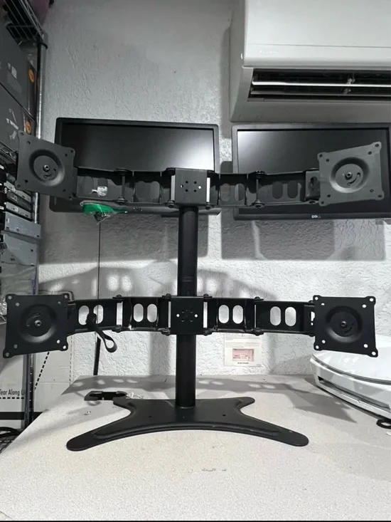 DELL Adjustable 4-Screen Monitor Stand - Black
