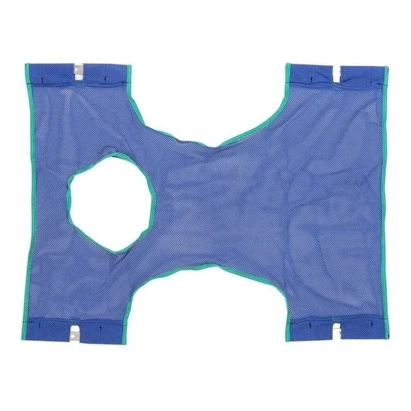 Invacare Polyester Mesh 2-point with Commode 9047 Commode Sling Hoyer lift. New.