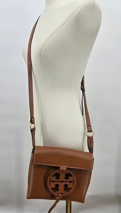 Tory Burch Minimalist Classic Miller Logo Leather Crossbody