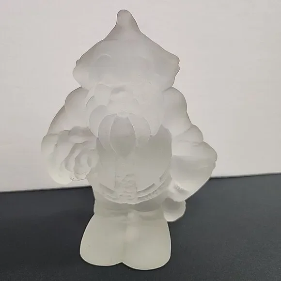 Vtg Frosted Santa Claus House Of Lloyd Christmas Figurine Paperweight Heavy