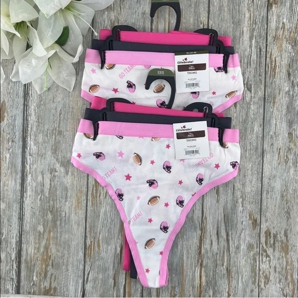 Women's Thong Panties, Two 3-Pack, Size XL