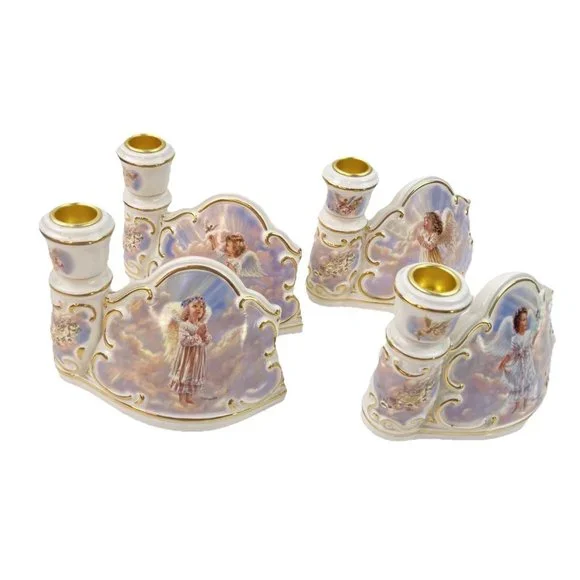 Bradford Exchange COMPETE Set of 4 CIRCLE OF LIGHT (Faith,Hope,Love,Grace) Angel