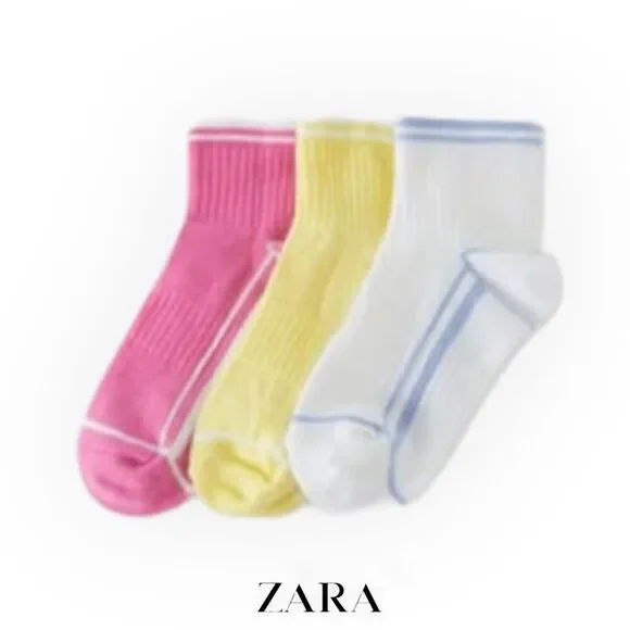 ZARA Kids | Multicolored | 3-PACK OF SPORTY ANKLE SOCKS