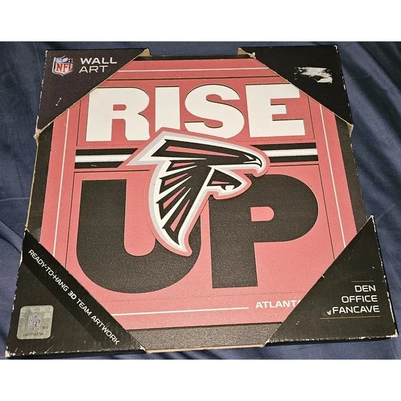 Atlanta‎ Falcons Rise Up Wall Art - Ready To Hang 3D Team Artwork