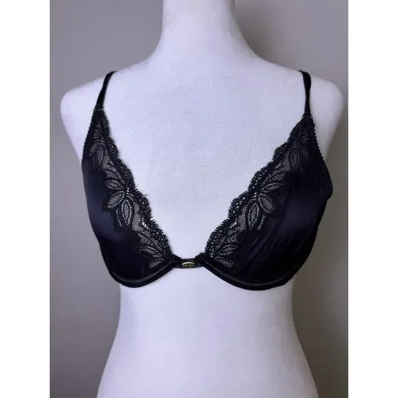 Y2K Victoria’s Secret Very Sexy Black Lace Underwire Bra 34B