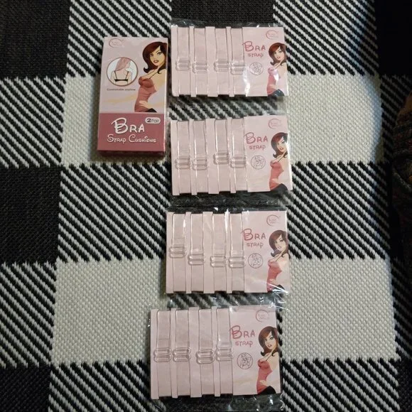 Lot of 4 Bra straps and one bra strap cusions