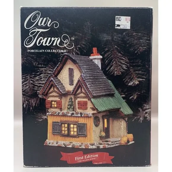 Vintage Santa's Best Our Town‎ Porcelain Collectable 1st Ed The Wilson House