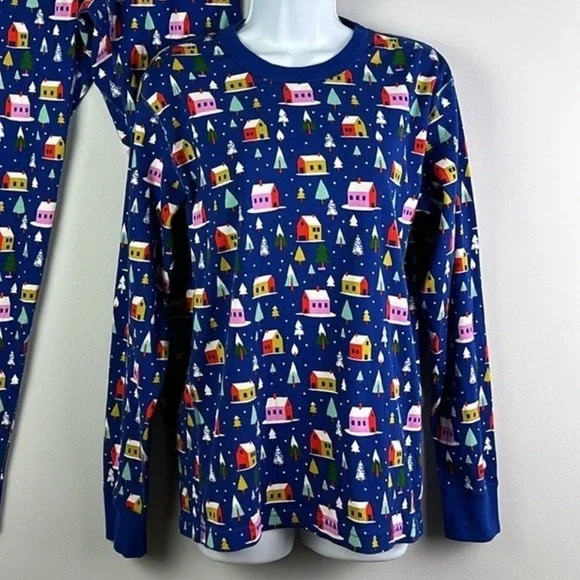 Hanna Andersson Organic Cotton Hygge House Pajamas Set XS