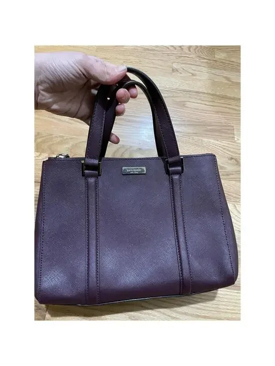 Kate Spade New York Purple Leather Small Tote Bag Purse