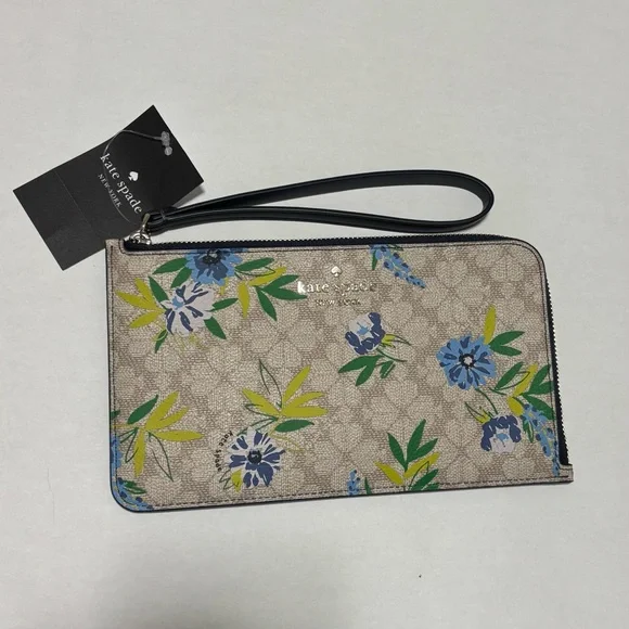 Kate Spade Floral Wristlet Clutch