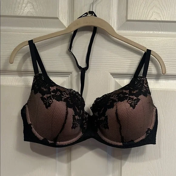 Adore Me Black Lace Full Coverage Bra