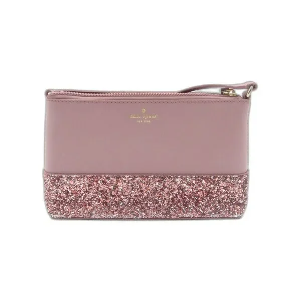 Kate Spade Greta Court Ramey Glitter Crossbody – Dusty Peony (NWOT)