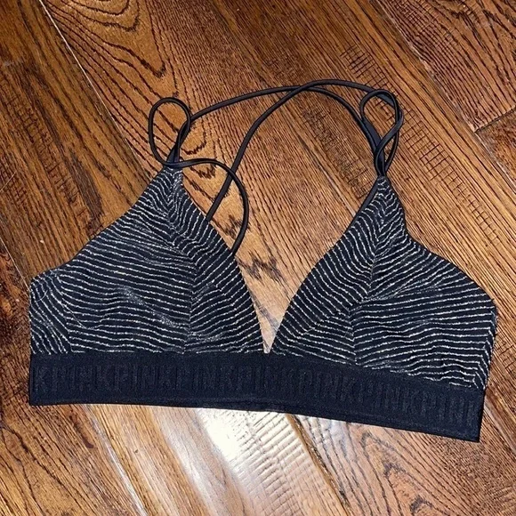 PINK VS Unlined Bralette Size L