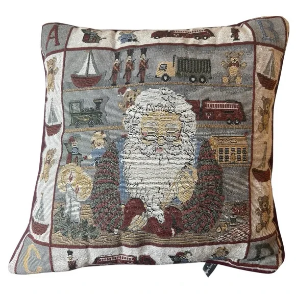 Vintage Christmas Santa Tapestry 16