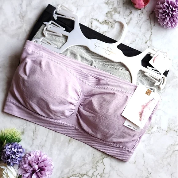 Jessica Simpson 3-Pack Strapless Bras size M NWT